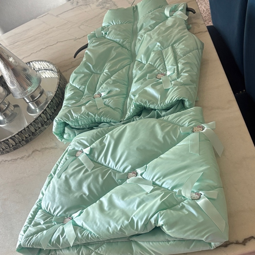 Hello Kitty Mint Green Kids Matching Set
